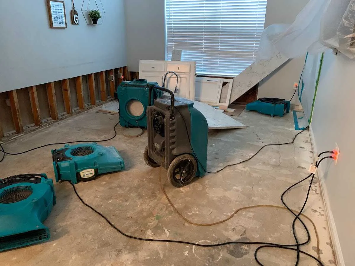 Dehumidifier in flood-cut room for Water Extraction & Removal in Manorhaven